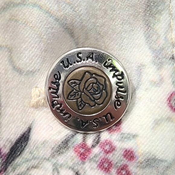 Impulse California Lightweight Button Jacket City Floral Print Wearable Arts - L - Picture 3 of 11